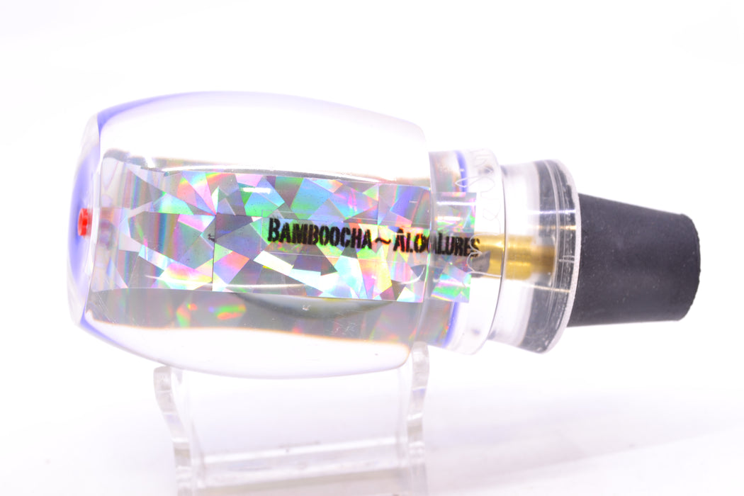 Aloha Lures Silver Rainbow Purple Rainbow Back Taxi Eyes Bamboocha 12" 6.7oz