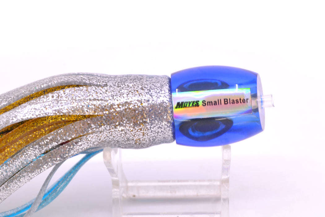 Moyes Lures Ice Blue Awabi Blue Back Taxi Eyes NEW Small Blaster 9" 4.5oz Skirted