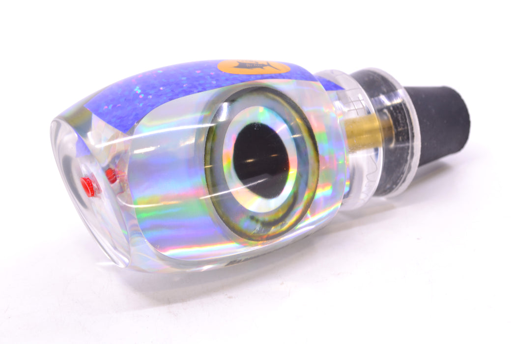 Aloha Lures Silver Rainbow Purple Rainbow Back Taxi Eyes Bamboocha 12" 6.7oz