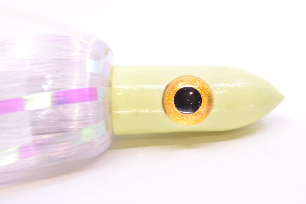Iland Lures Crystal Flash Hair Glow Head Jr. Ilander 6.75" 1.75oz JRGLO450F-CY