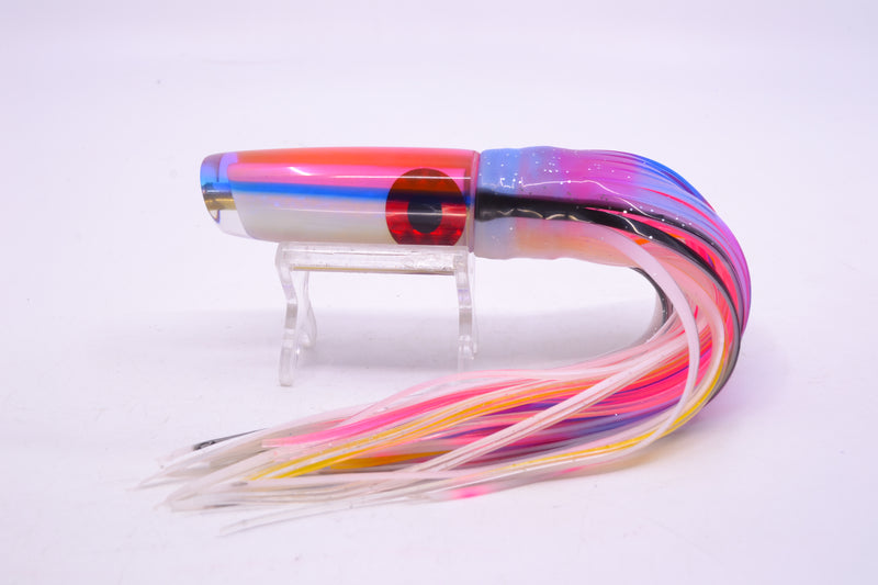 Coggin Lures Golden Pearl Glass Pink-Blue Back Malolo Flying Fish 7" 3oz Skirted Gay Bob