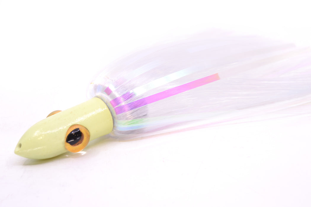 Iland Lures Crystal Flash Hair Glow Head Jr. Ilander 6.75" 1.75oz JRGLO450F-CY