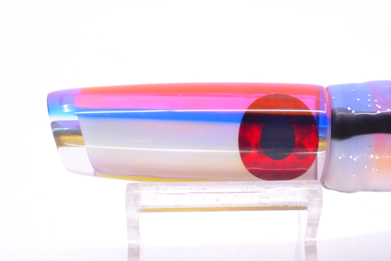 Coggin Lures Golden Pearl Glass Pink-Blue Back Malolo Flying Fish 7" 3oz Skirted Gay Bob