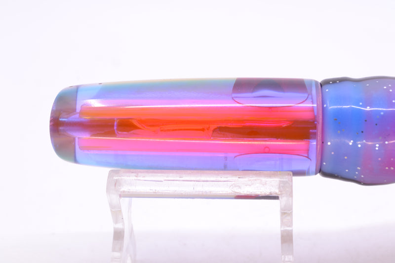 Coggin Lures Golden Pearl Glass Pink-Blue Back Malolo Flying Fish 7" 3oz Skirted Gay Bob