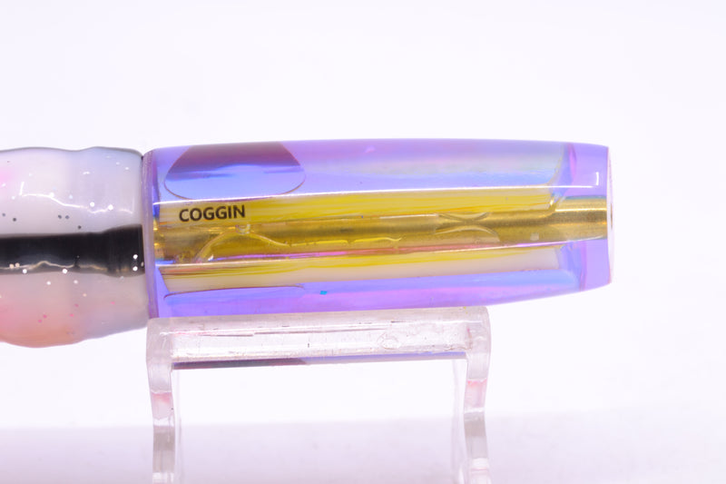 Coggin Lures Golden Pearl Glass Pink-Blue Back Malolo Flying Fish 7" 3oz Skirted Gay Bob