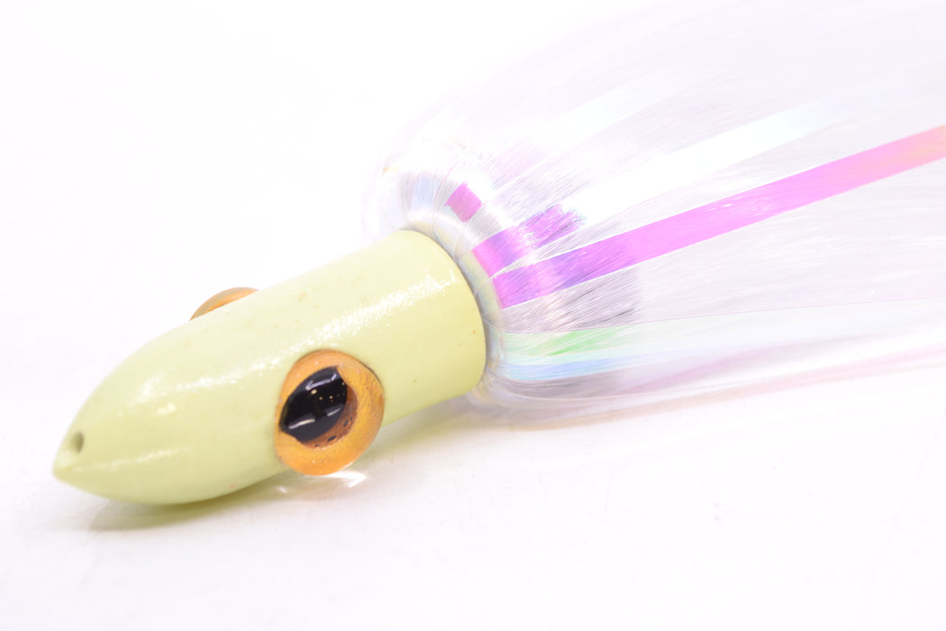 Iland Lures Crystal Flash Hair Glow Head Jr. Ilander 6.75" 1.75oz JRGLO450F-CY