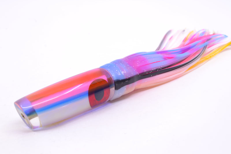 Coggin Lures Golden Pearl Glass Pink-Blue Back Malolo Flying Fish 7" 3oz Skirted Gay Bob