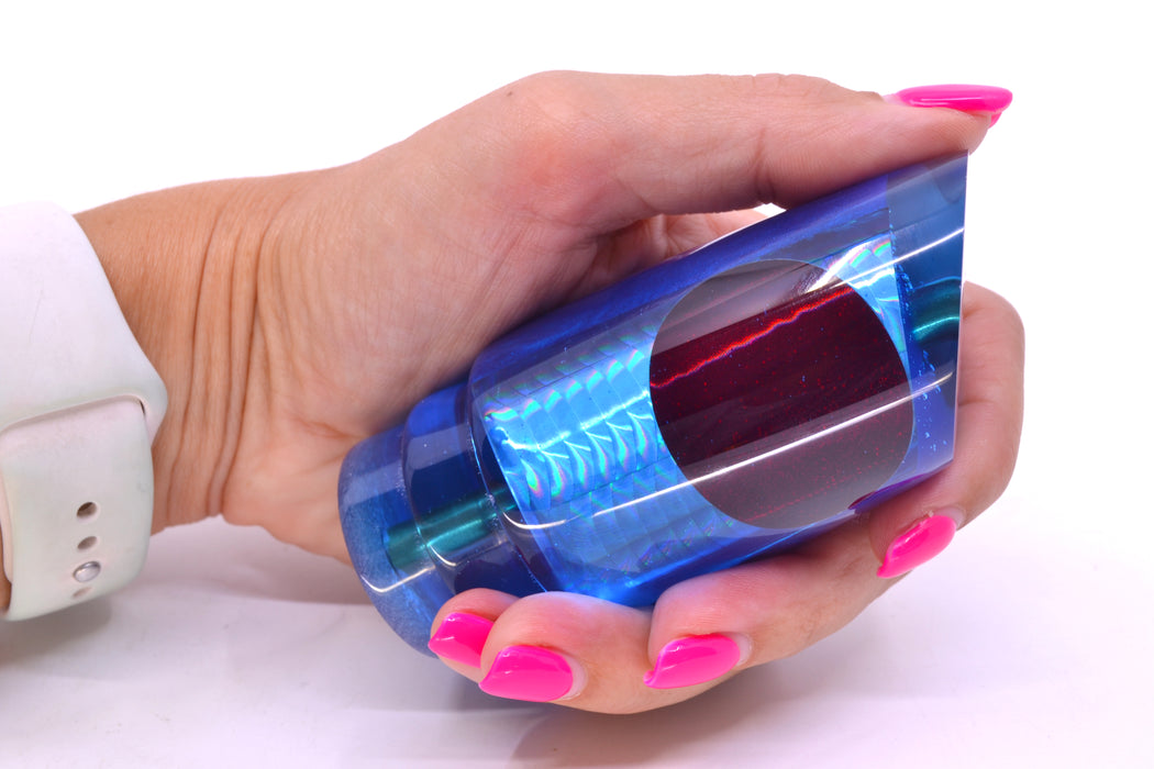 Koya Lures Blue Rainbow Scale Red Eyes Straight Runner 12" 5.8oz