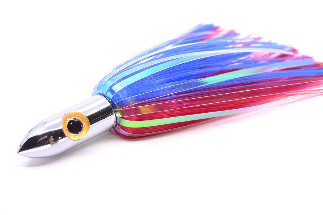Iland Lures Blue-Red Flash Hair Chrome Head Jr. Ilander 6.75" 1.75oz JR450F-BL/RD