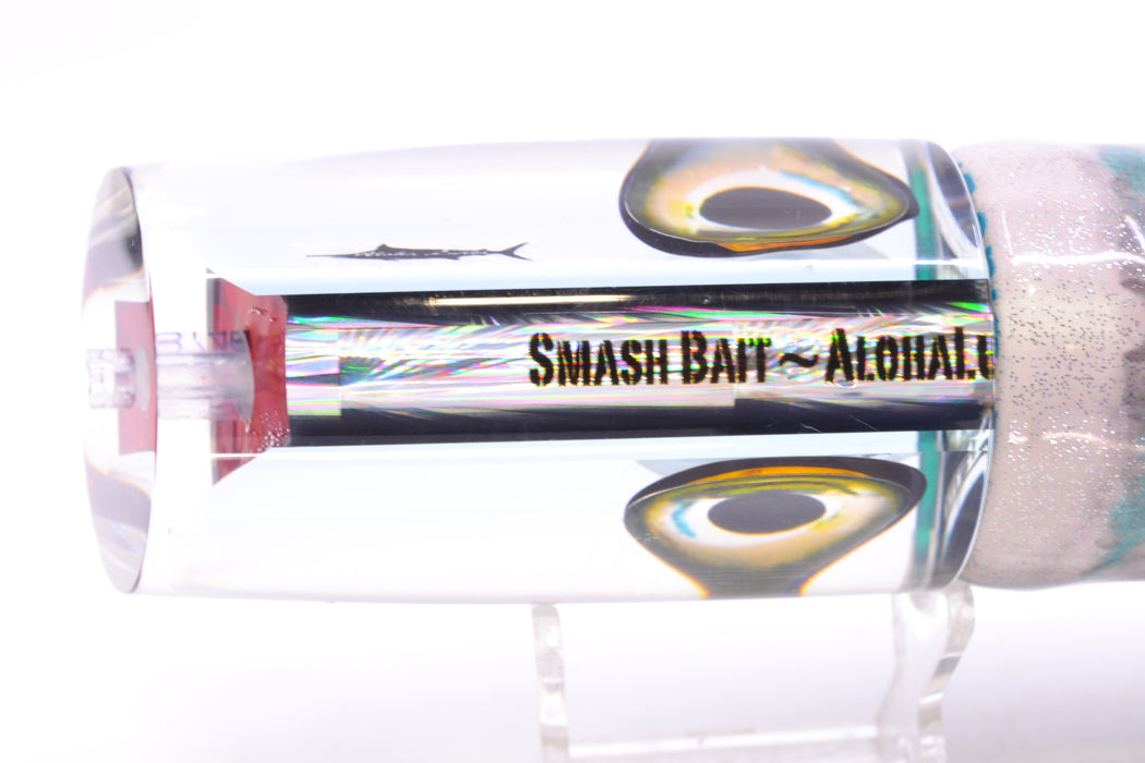 Aloha Lures Mirrored Black-Turquoise Back Smash Bait 14" 12.2oz FT Vinyl Blue Drip