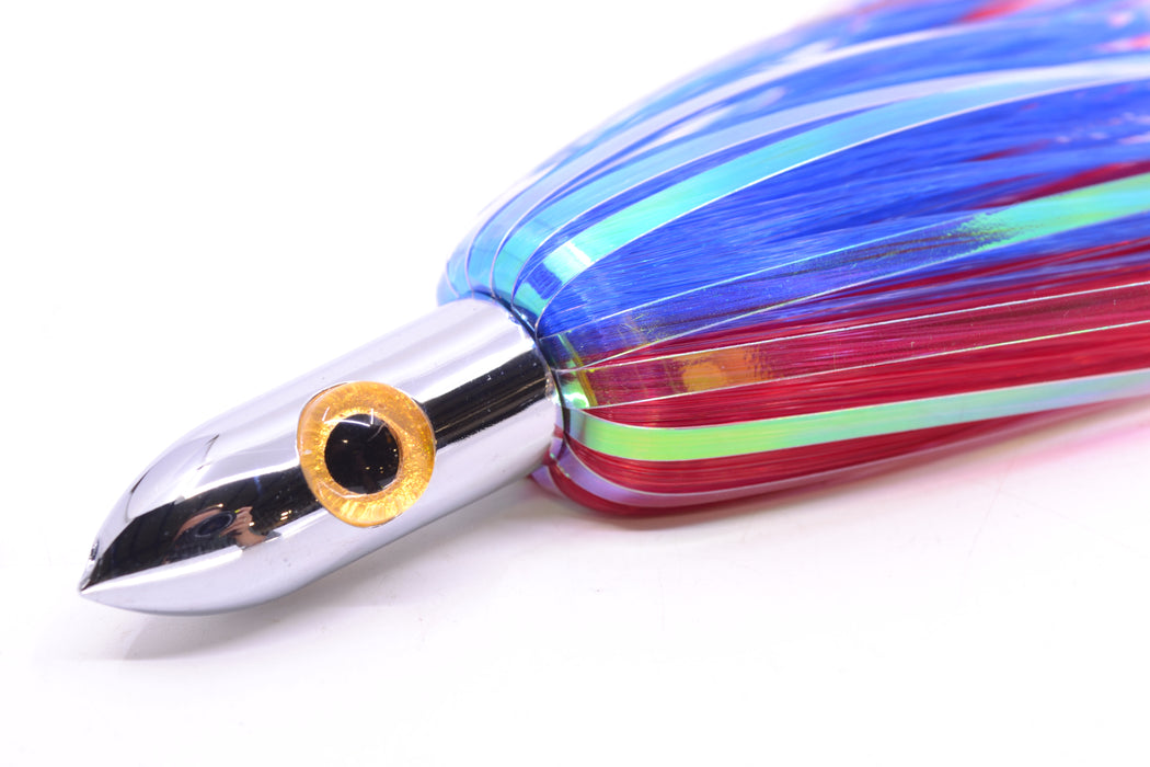 Iland Lures Blue-Red Flash Hair Chrome Head Jr. Ilander 6.75" 1.75oz JR450F-BL/RD