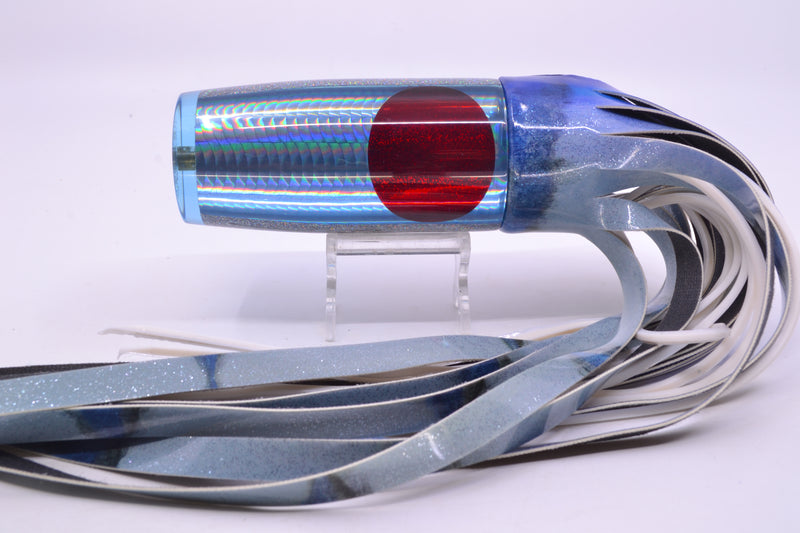 Koya Lures Ice Blue Rainbow Scale Red Eyes Hard Head 14" 10.5oz FT Vinyl Aku Revisited