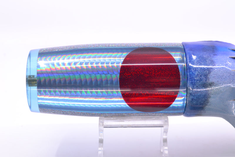 Koya Lures Ice Blue Rainbow Scale Red Eyes Hard Head 14" 10.5oz FT Vinyl Aku Revisited