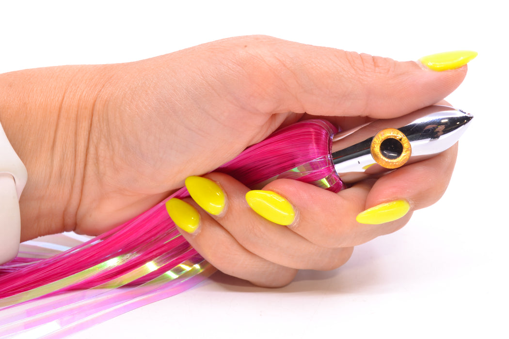 Iland Lures Blue-Red Flash Hair Chrome Head Jr. Ilander 6.75" 1.75oz JR450F-PK