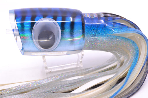 Big T Lures Blue-Silver Pearl Black Striped Back Large Zulu Impi 16