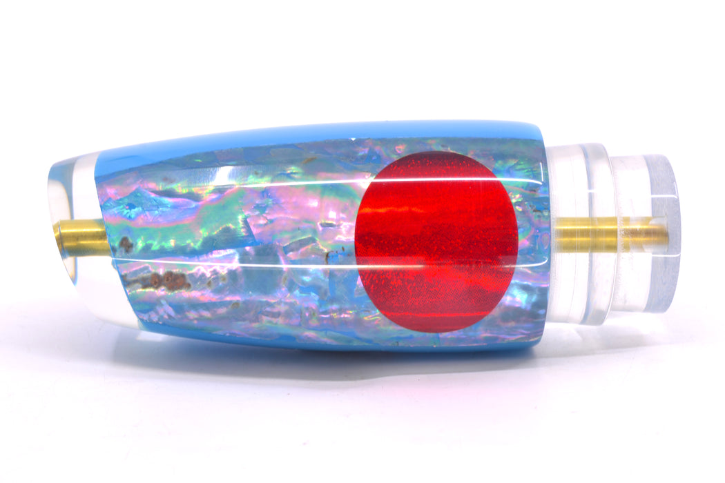 Koya Lures Ice Blue Awabi Red Eyes Large Kona Plunger 14" 9oz GZE