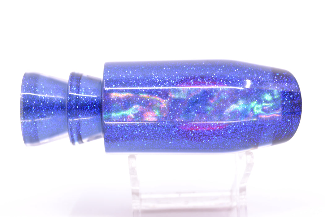 Moyes Lures Rainbow MOP Blue Glitter-Black Back Red Eyes Davey Boy 12" 5oz GZE