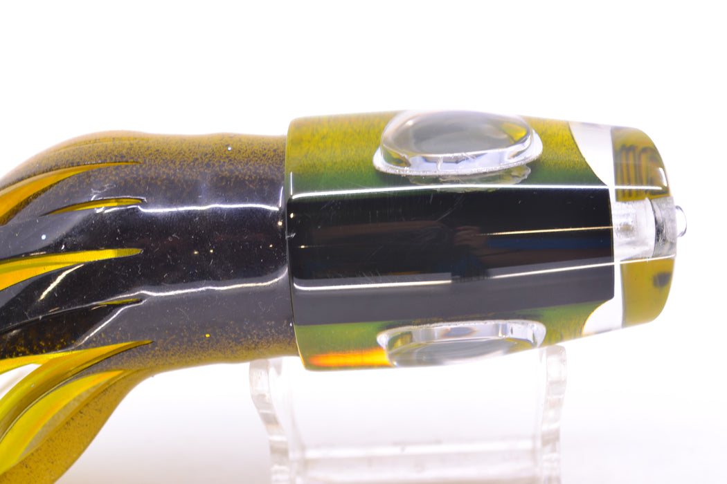 Big T Lures Black-Gold Rainbow Wildebeest 12" 7oz Skirted Black-Gold-Clear/Yellow GZE