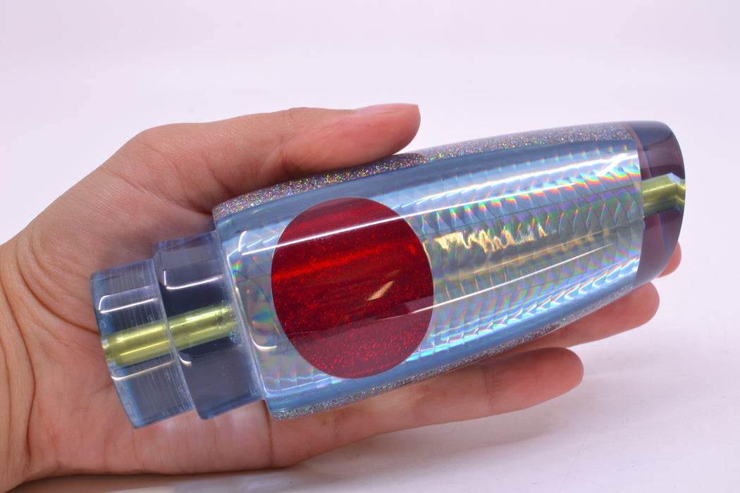 Koya Lures Ice Blue Rainbow Scale Red Eyes Large Kona Plunger 14" 9oz GZE