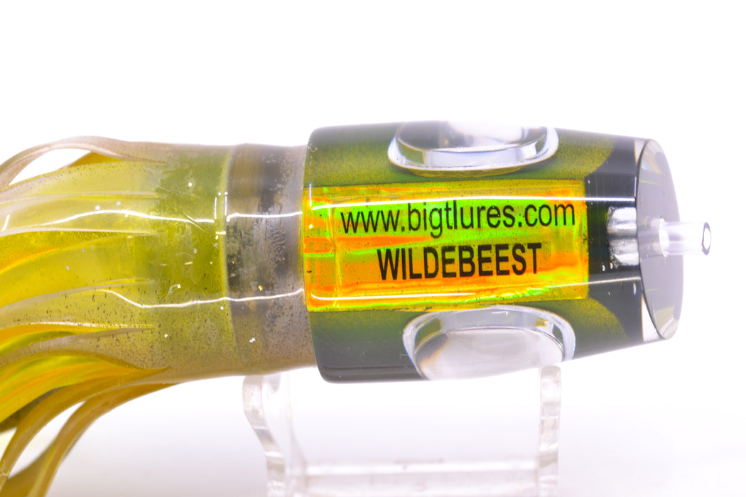 Big T Lures Black-Gold Rainbow Wildebeest 12" 7oz Skirted Black-Gold-Clear/Yellow GZE