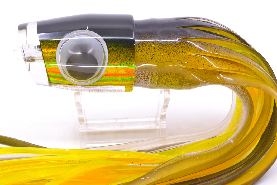Big T Lures Black-Gold Rainbow Wildebeest 12" 7oz Skirted Black-Gold-Clear/Yellow GZE
