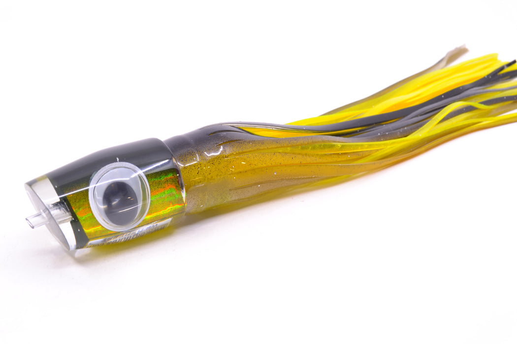 Big T Lures Black-Gold Rainbow Wildebeest 12" 7oz Skirted Black-Gold-Clear/Yellow GZE