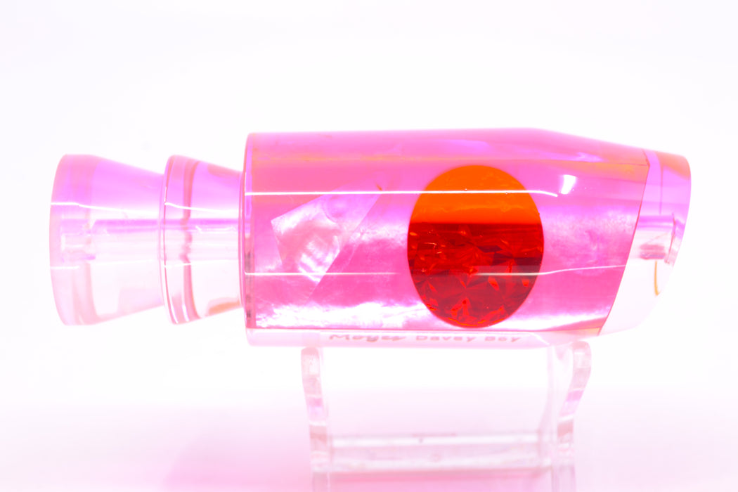 Moyes Lures Pink MOP Pink Back Red Eyes Davey Boy 12" 5oz GZE
