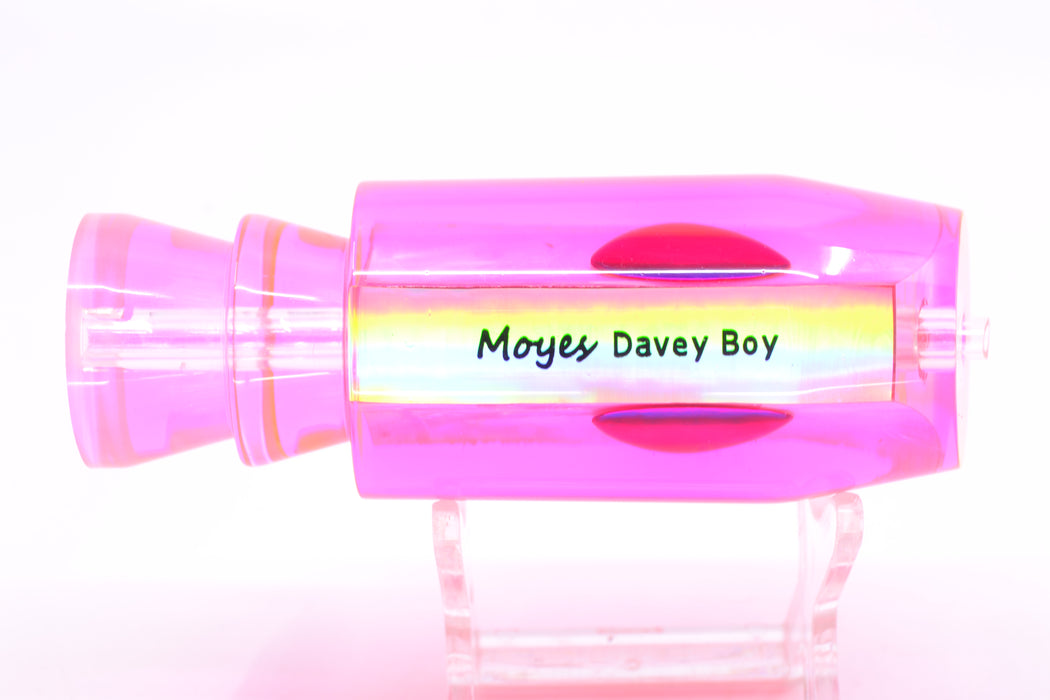 Moyes Lures Pink MOP Pink Back Red Eyes Davey Boy 12" 5oz GZE