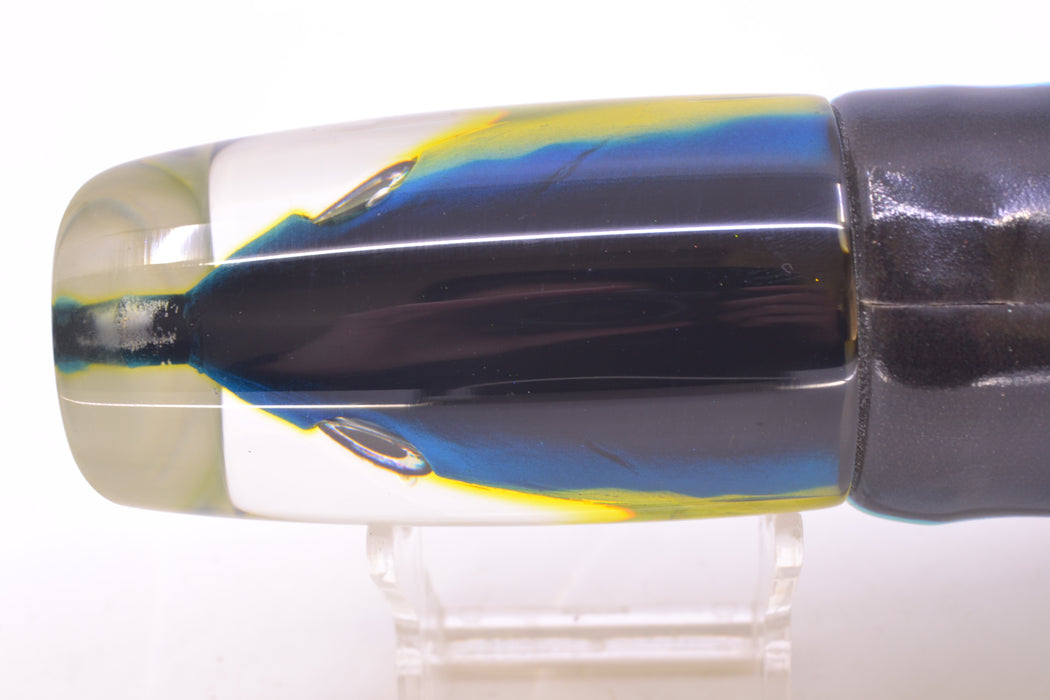 Ali'i Kai Lures Yellowfin Fish Head Large Kill Switch 12" 9.5oz Fire Tailz Vinyl Yellowfin
