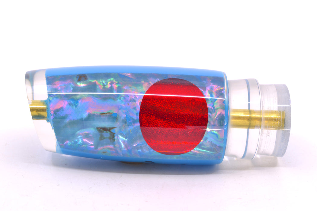 Koya Lures Ice Blue Awabi Red Eyes Medium Kona Plunger 10" 5oz GZE