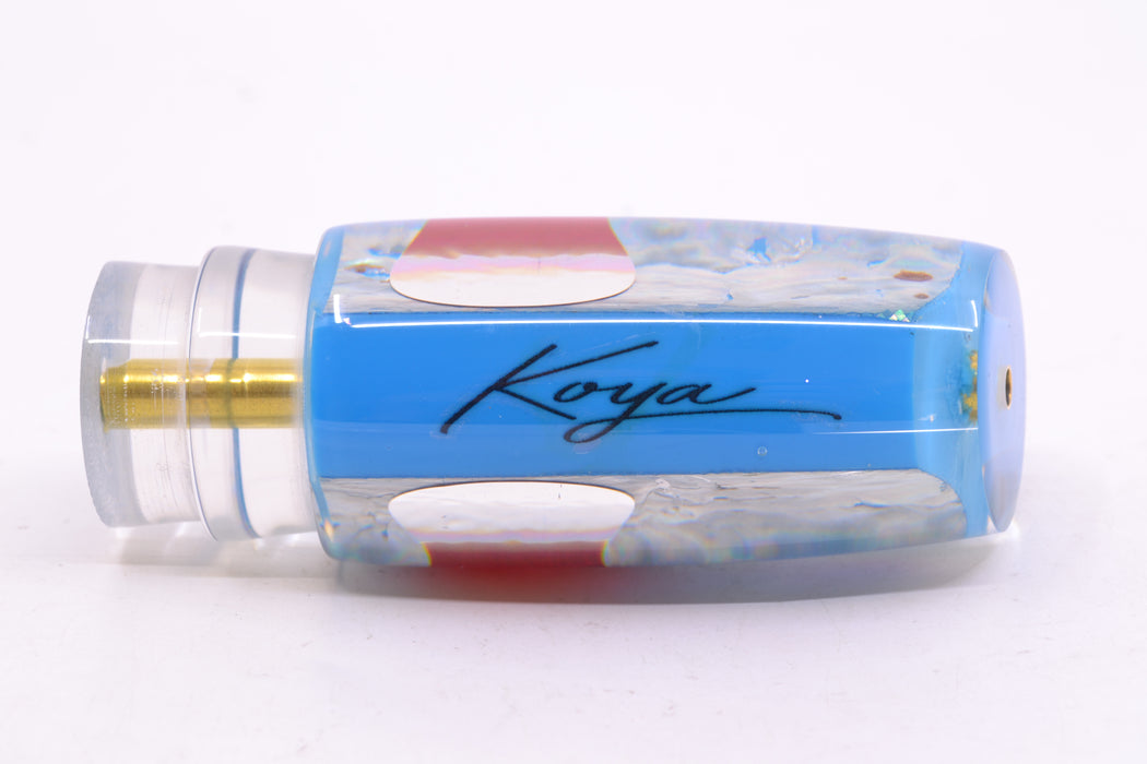 Koya Lures Ice Blue Awabi Red Eyes Medium Kona Plunger 10" 5oz GZE