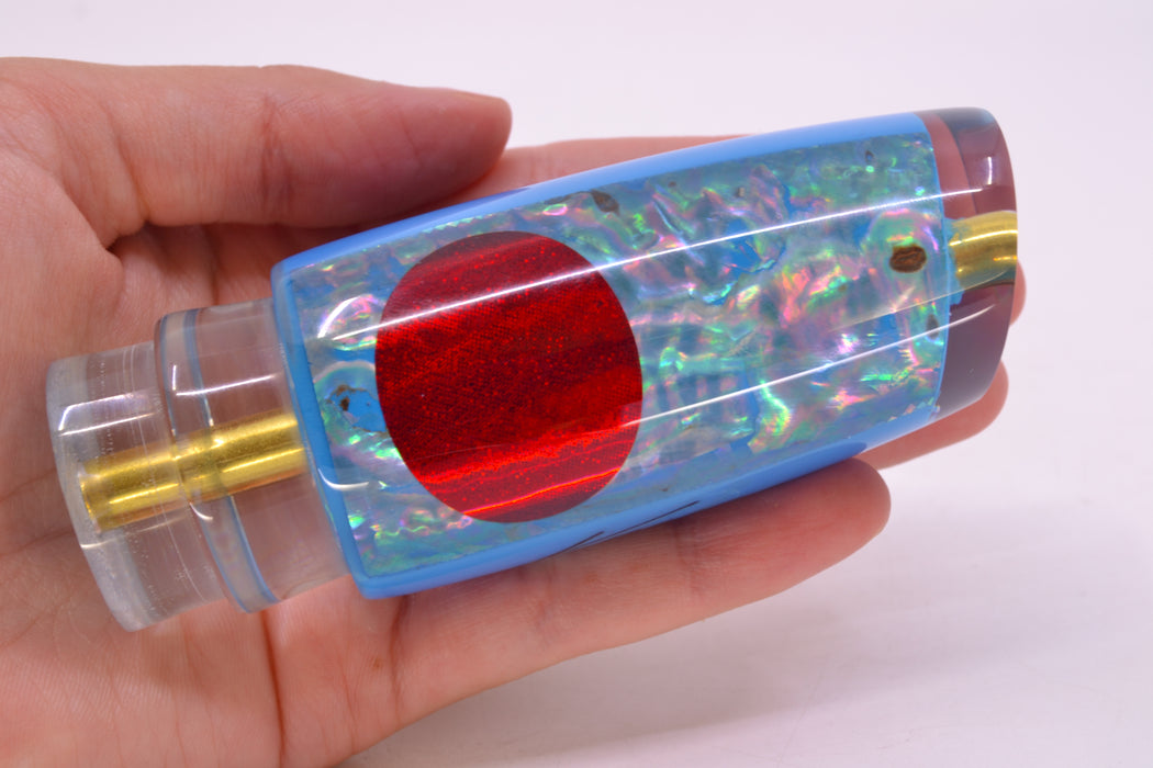 Koya Lures Ice Blue Awabi Red Eyes Medium Kona Plunger 10" 5oz GZE