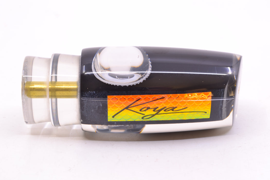Koya Lures Black Pearl Doll Eyes Medium Kona Plunger 10" 5oz GZE