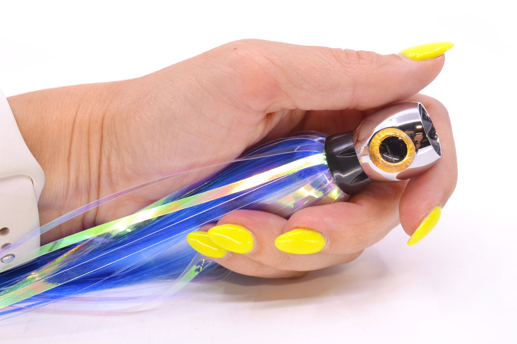 Iland Lures Blue-"Marlin" Flash Hair Chrome Head Sea Star 6.75" 1.5oz SS700F-BL/MAR