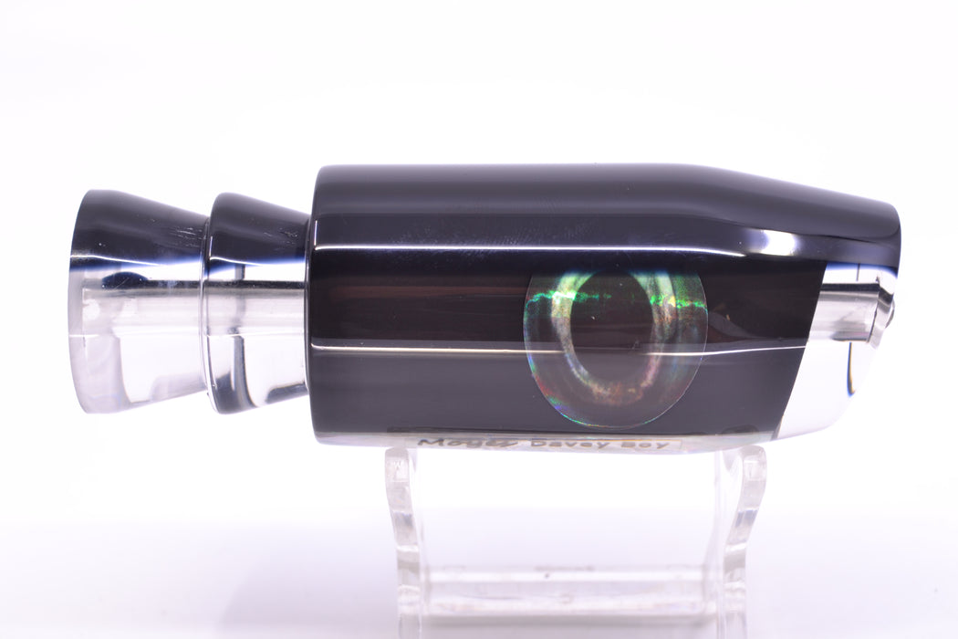 Moyes Lures Black Death Black Pearl Black Back Taxi Eyes Davey Boy 12" 5oz GZE
