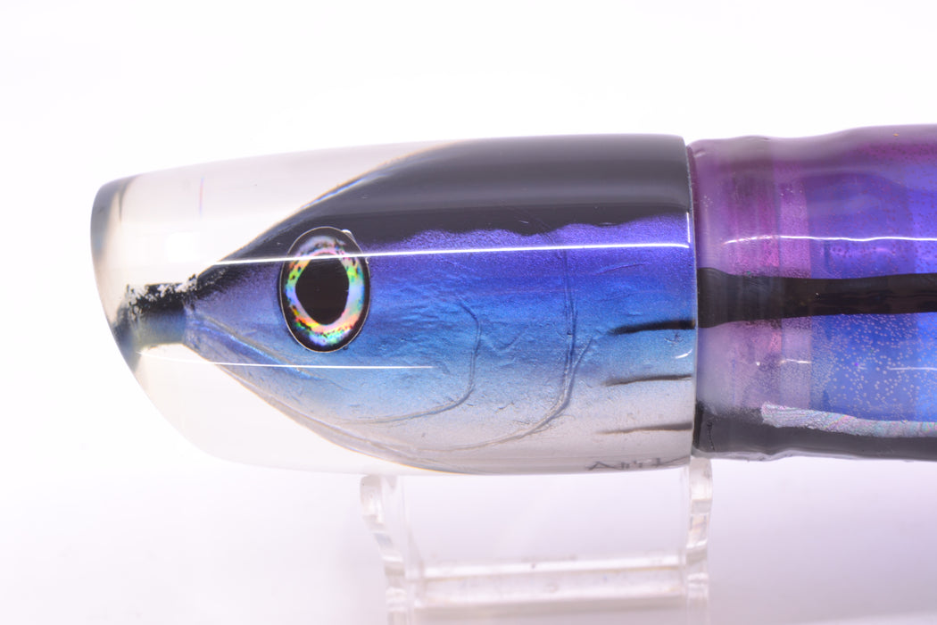 Ali'i Kai Lures Skipjack Fish Head Large Kill Switch 12" 11.5oz Skirted Purple Skipjack