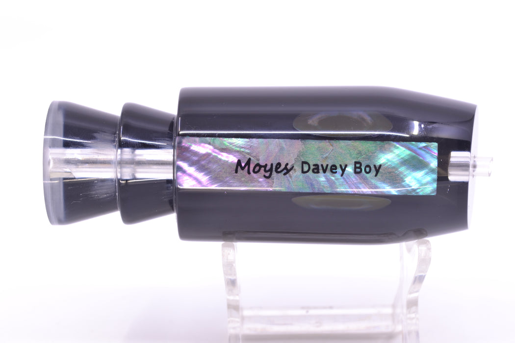 Moyes Lures Black Death Black Pearl Black Back Taxi Eyes Davey Boy 12" 5oz GZE