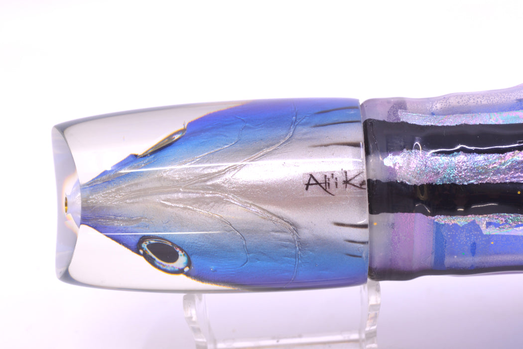 Ali'i Kai Lures Skipjack Fish Head Large Kill Switch 12" 11.5oz Skirted Purple Skipjack