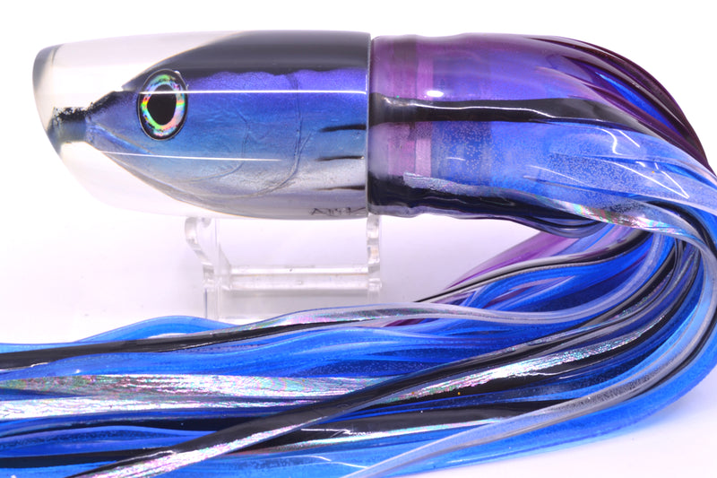 Ali'i Kai Lures Skipjack Fish Head Large Kill Switch 12" 11.5oz Skirted Purple Skipjack