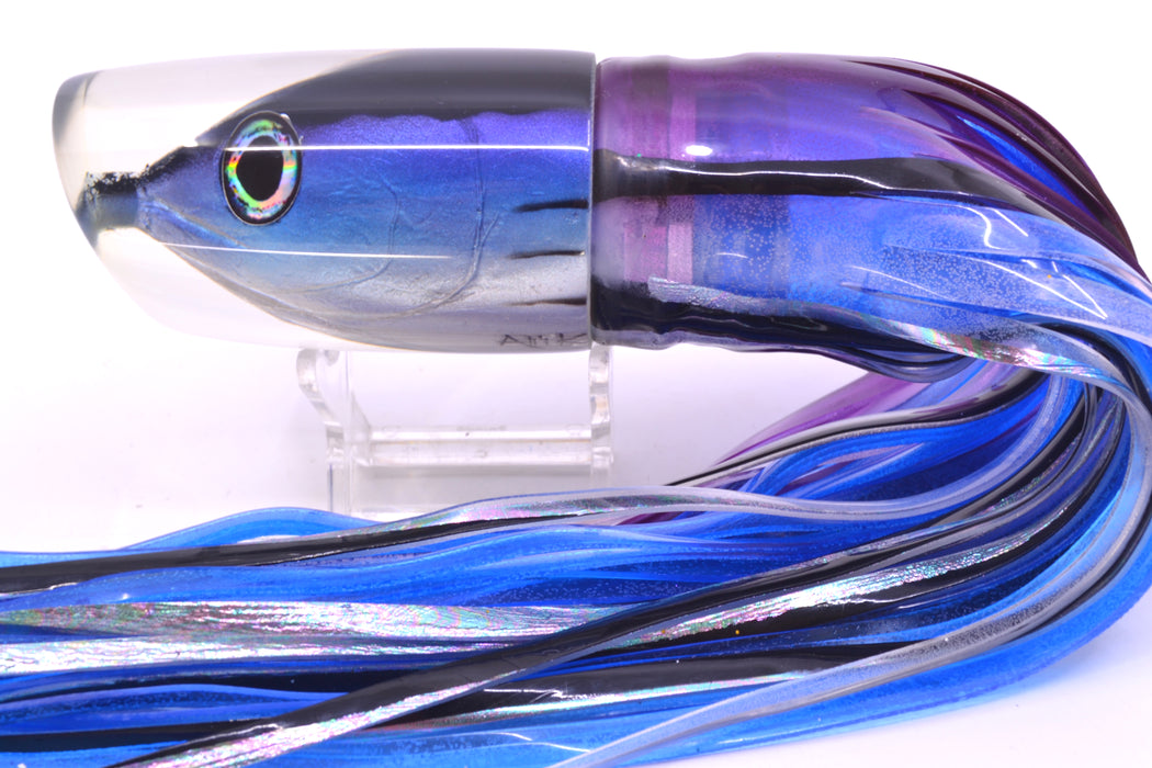 Ali'i Kai Lures Skipjack Fish Head Large Kill Switch 12" 11.5oz Skirted Purple Skipjack