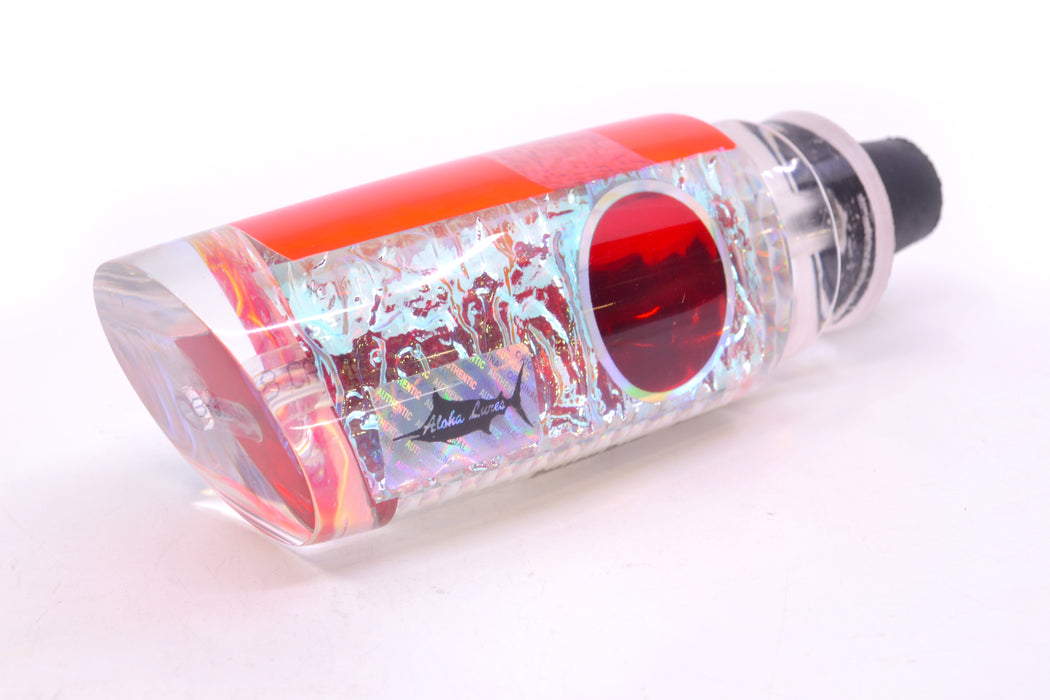 Aloha Lures Ice Rainbow Dichro Pink Rainbow Back Red Eyes Smash Bait 14" 9.5oz