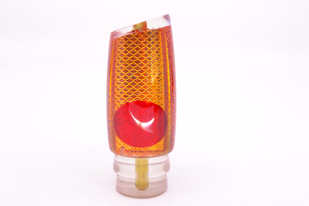 Koya Lures Orange Pearl Rainbow Scale Red Eyes Medium Kona Plunger 10" 5oz GZE