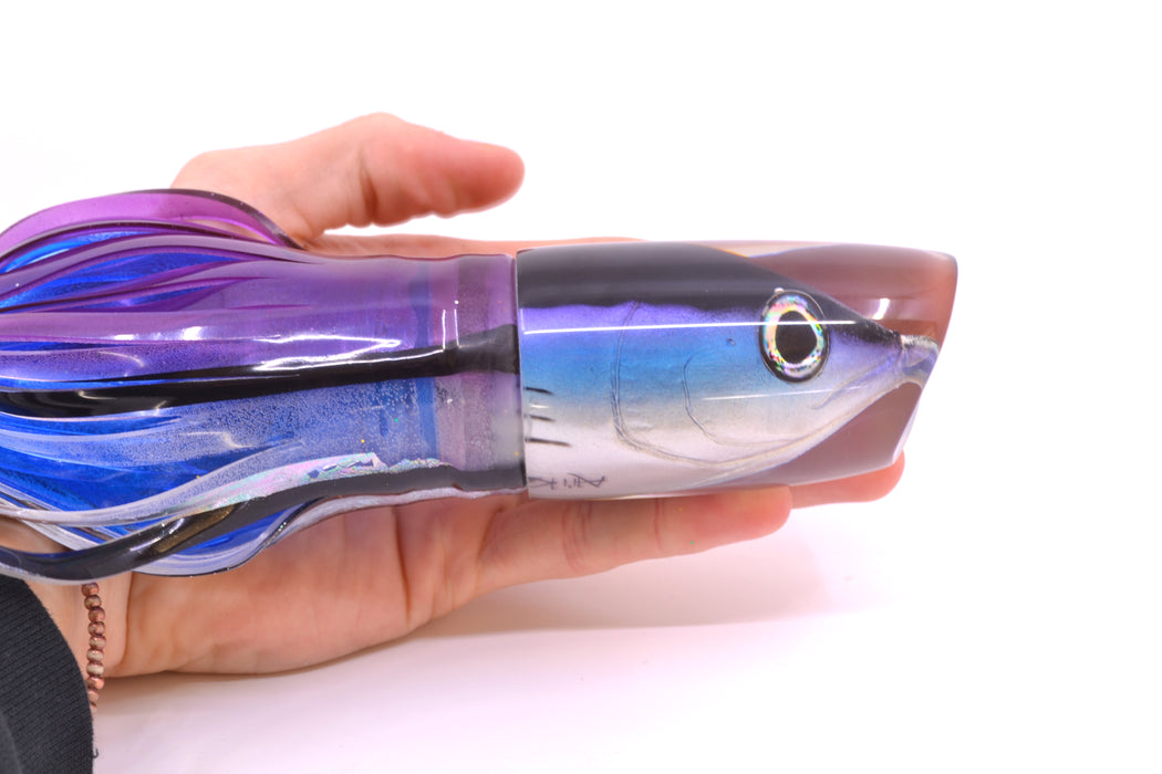 Ali'i Kai Lures Skipjack Fish Head Large Kill Switch 12" 11.5oz Skirted Purple Skipjack
