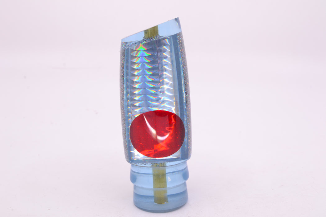 Koya Lures Ice Blue Rainbow Scale Red Eyes Medium Kona Plunger 10" 5oz GZE