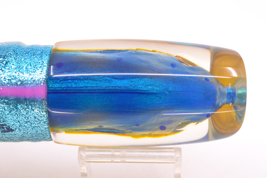 Ali'i Kai Lures Mahi Fish Head Large Kill Switch 12" 11.5oz Skirted Blue-Silver/Green-Gold