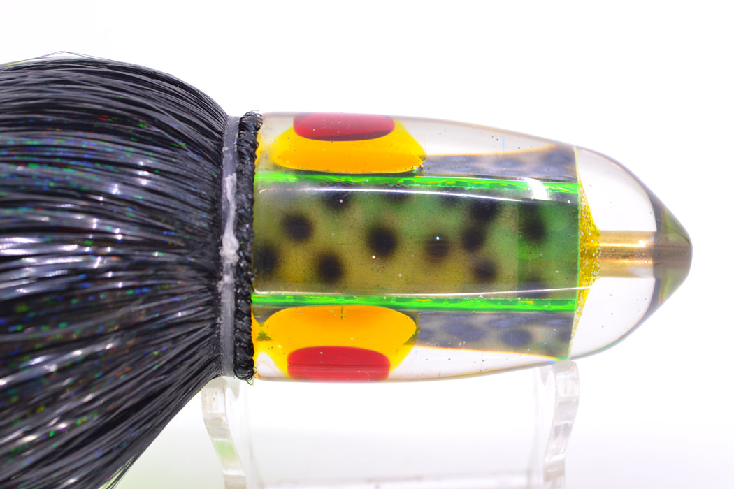 Ganku Lures Green "Tiger Cowrie" Bumbucha Bullet 9"+ 7oz Strobez Black-Green GZE