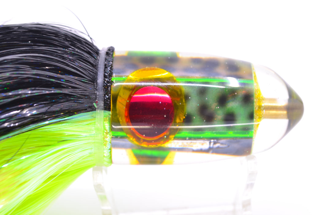 Ganku Lures Green "Tiger Cowrie" Bumbucha Bullet 9"+ 7oz Strobez Black-Green GZE
