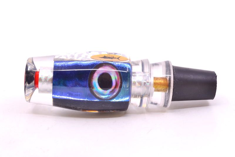 Aloha Lures Silver Wrap Blue Rainbow Dichro Black Back Kona Mongo 9" 5.2oz