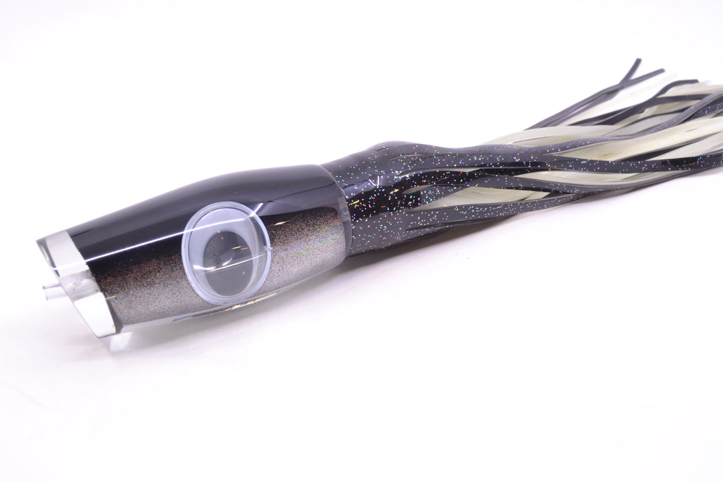 Big T Lures Black-White Rainbow Leopard 12" 10.7oz Skirted Black/White GZE