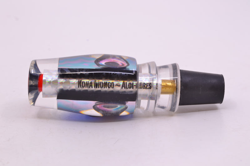 Aloha Lures Silver Wrap Blue Rainbow Dichro Black Back Kona Mongo 9" 5.2oz